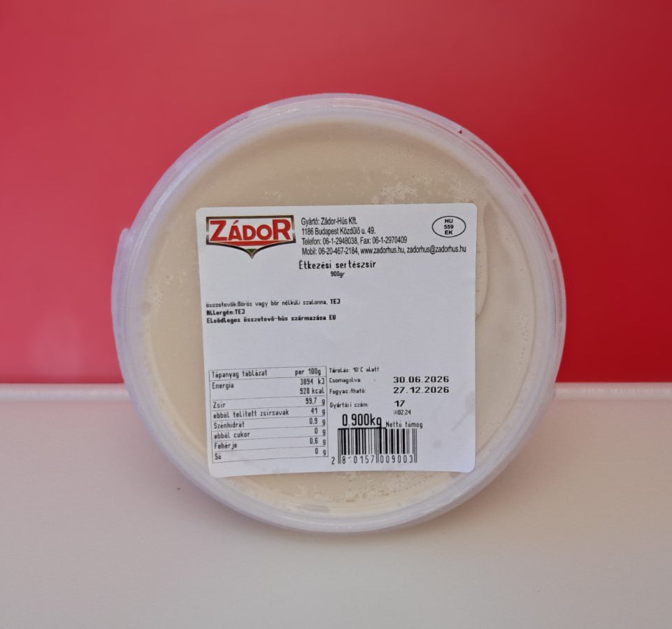 Zádor Sertészsír - 0,9 kg