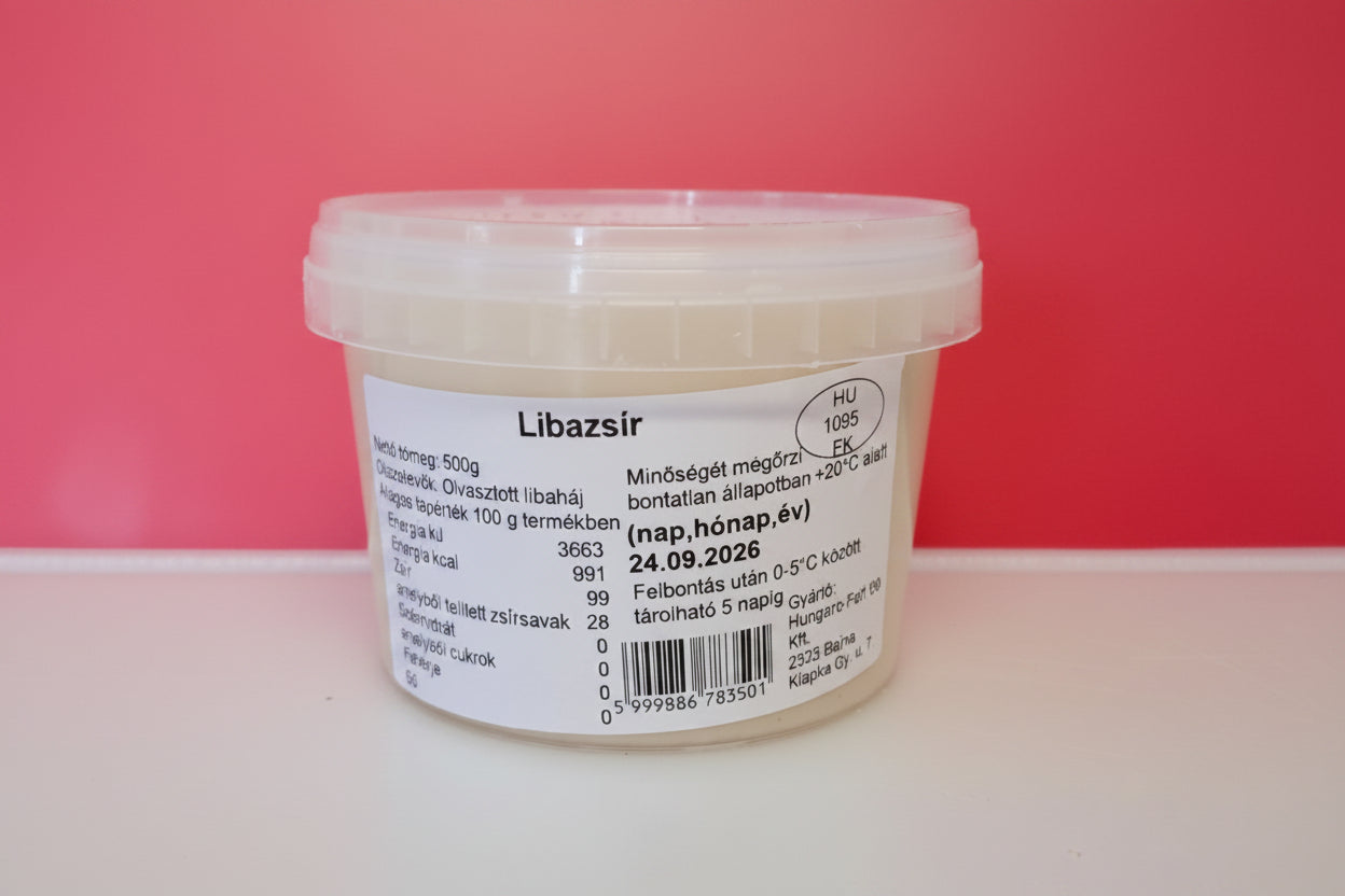Libazsír - 0,5 kg