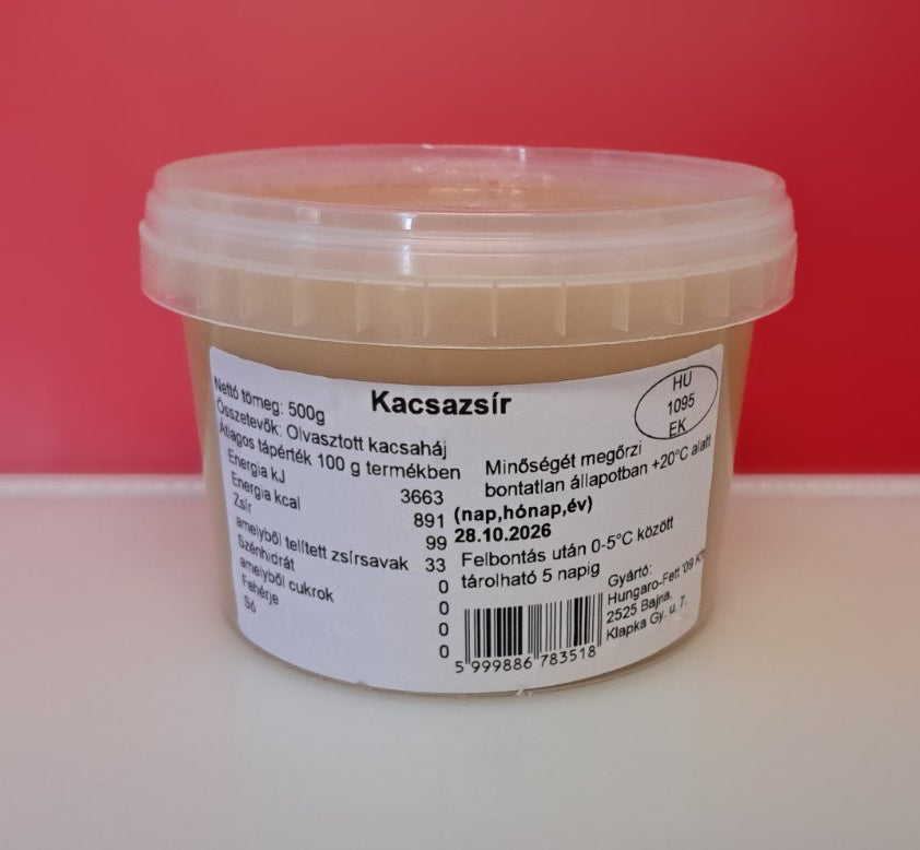 Kacsazsír - 0,5 kg