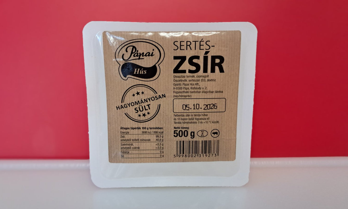 Pápai Sertészsír - 0,5 kg